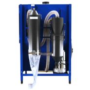 Cabine de sablage avec éclairage LED 18W et récupération des poussières