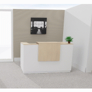 Bureau de réception accueil Delta Plus - Mobel Linea - 164, Blanc, Non, Chêne moyen_0