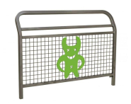 Barrières pour Écoles - Grillage à Mailles Carrées - Tubes Acier 40x40 mm et 30x30 mm - 1500 mm de Longueur_3