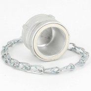 Bouchon avec verrou + chainette Ø 32 mm - Alu_3