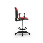 Siège haut tapissé surélevé SPRINT - pour poste de travail en hauteur avec repose-pieds réglable et revêtement antibactérien_3