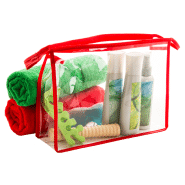 Trousse à maquillage - plastique transparent - zippée - 45 gr_3