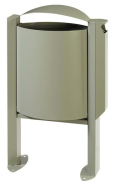 Corbeille sur pied Arkéa 40L - avec ou sans cendrier 3L - acier anticorrosion et anti-UV_3
