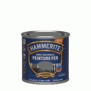 Peinture fer extérieur - Direct sur rouille - HAMMERITE gris ardoise martelé 0.25L - Protection durable et décorative_3