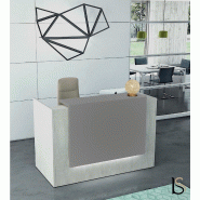 Borne d'accueil Z2 Officity - Compacte et moderne - 166, Gris clair, Béton_0