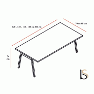 Bureau individuel Ogi Wood - MDD - Anthracite, 160 x 80 cm, Non_4
