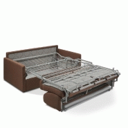 Canapé convertible Paradiso Express 140cm - Matelas 14cm - Marron chocolat - Fabrication italienne_3