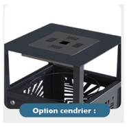 Corbeille publique Canopée en tôle galvanisée - découpe laser - volume 65L ou 110L_3