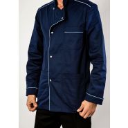 Veste de cuisine mixte - modèle Théoule - col mao - personnalisable - Made in France_3