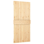 Vidaxl porte coulissante et kit de quincaillerie 100x210 cm pin massif 3203103_3