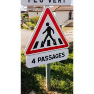Panneau de danger A13B - Passage pour piétons_3