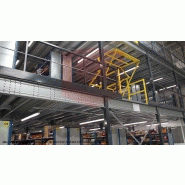 Plateforme / mezzanine sur 2 niveaux - Grandes portées - Charge jusqu'à 1000 kg/m²_3