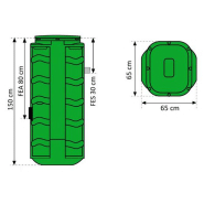 Poste de relevage Sanidrain® HT.150cm - Prêt à poser - Fil d'eau profond - DN 32 - Refoulement diamètre 50 mm_3