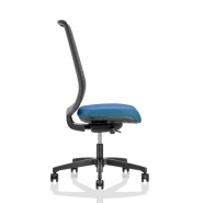 Fauteuil de bureau neuf - ADJUST noir avec accoudoirs - pivotant, ergonomique et design - structure séparée d'assise capitonnée et dossier aéré à treillis 3D_3