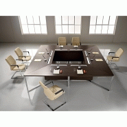 Table de conférence i-meet - Référence imeet03 - LAS - 640x320 cm - Câblage intégré et design modulable_3