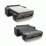 Canapé convertible express Midnight Amore 140cm - Matelas 16cm - Velours gris ardoise - Fabrication italienne_3