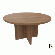 Table de réunion ronde TAK- Mobel Linea - Acacia foncé_3