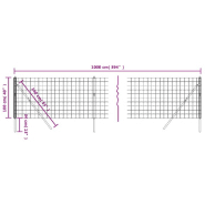 Vidaxl clôture en treillis métallique vert 1x10 m acier galvanisé 154081_3