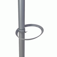 Porte manteau design gris clair & bois clair FESTY_3