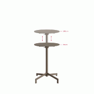 Versa - Table de terrasse / mange-debout Cappuccino_3