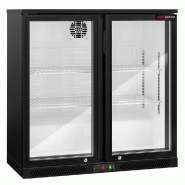 Arrière-bar réfrigéré 2 portes battantes vitrées - 220 litres | BKTG2SN_3