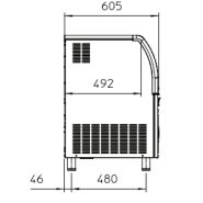 Machine à glace en grains EF 124 AS - Scotsman Scodif - 120 kg/24h - Stockage 40 kg - Finition inox_3