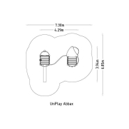 Structure multi-jeux 5 à 12 ans - Uniplay Abbax 8048383 - Poteaux et panneaux bois - Hags_3
