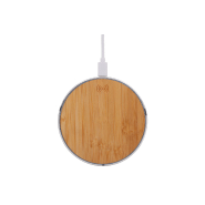 Chargeur rapide sans fil 15W - boîtier aluminium recyclé et bambou - câble USB inclus_3