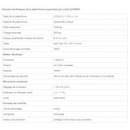 ZLP800A - Nacelle suspendue galvanisée - Hauteur de travail 100m - Moteur 1.8KW x 2_3