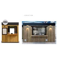 Kiosque mobile tout équipé pour usage temporaire ou permanent