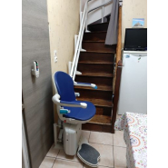 Monte-escalier courbe double-rail avec deux télécommandes - Handicare - Compact et personnalisable_3