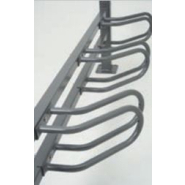 Support vélos de 3 places en acier à faible encombrement au sol avec rangement épi - LIGNE CONVIVIALE_3
