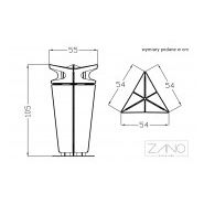 03.059.Sn - Poubelle Jester - Zano - 38L - Acier inoxydable - Résistante aux intempéries_3