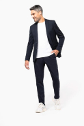 Blazer homme Kariban - Réf: K6134 - Navy - 64% polyester, 34% viscose, 2% élasthanne - Doublure taffetas polyester_3