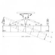 Lame à neige droite hydraulique Série Lourde - robuste, inclinable à 30° - pour chargeuses et tracteurs_3