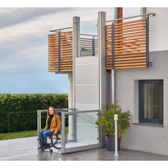 Plateforme  monte-escalier ouverte, compacte, polyvalente,   robuste avec technologies conviviales  - Hauteur de transport de 600mm à 3000mm - UnaPorte_3