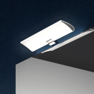 Spot LED pour miroir de salle de bain Aries - AC 230V 50Hz - Finition chromée - IP44 - 599 lm - Blanc froid 5700K_3