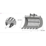 Ve53 Godet Squelette et Claire-Voie - Cangini - 700 mm - acier haute résistance et structure renforcée_3