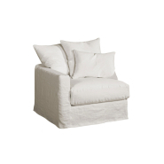 Chauffeuse d'angle Biarritz 100 x 100 cm - Home Spirit - structure en hêtre et tissu en lin de qualité_3