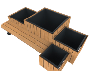 Jardinière - Esthétique et robuste avec habillage en HPL - Copal_3