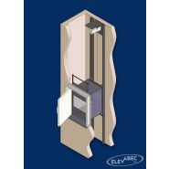 Monte-plats EL-403 V2 avec finition en acier inoxydable et portes coupe-feu