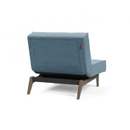 Innovation Living - Fauteuil Splitback Eik Convertible Lit 90x115 cm - Pieds en Chêne Noyer - Tissu Mixed Dance Light Blue_3