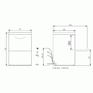 Lave-vaisselle avec affichage digital Tri 400V Panier 500x500mm 6800W Gamme FAST Elettrobar Furnotel_3