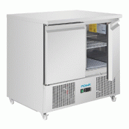 Saladette réfrigérée inox - 2 portes - série U - Polar - UA089_3