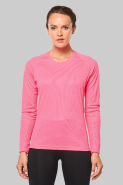 T-shirt de sport manches longues femme - Réf: PA444 - Tissu léger à séchage rapide - Marque PROACT - Disponible en plusieurs couleurs fluorescentes_3