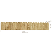 Vidaxl rouleau de bordure vert 120 cm bois de pin imprégné 49105_3