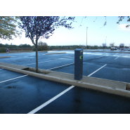 Borne de recharge pour voiture électrique - prise type 2 - charge 7.4 kW par véhicule - protection époxy - dimensions H1300mm x L300mm_3