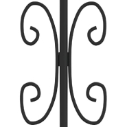 Vidaxl clôture de jardin avec sommet de lance noir 165 cm 151086_3