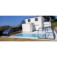 Structure en aluminium avec fond démontable pour piscine