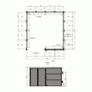 Cabine de soudage laser classe 4 - 4x4m avec porte coulissante_3